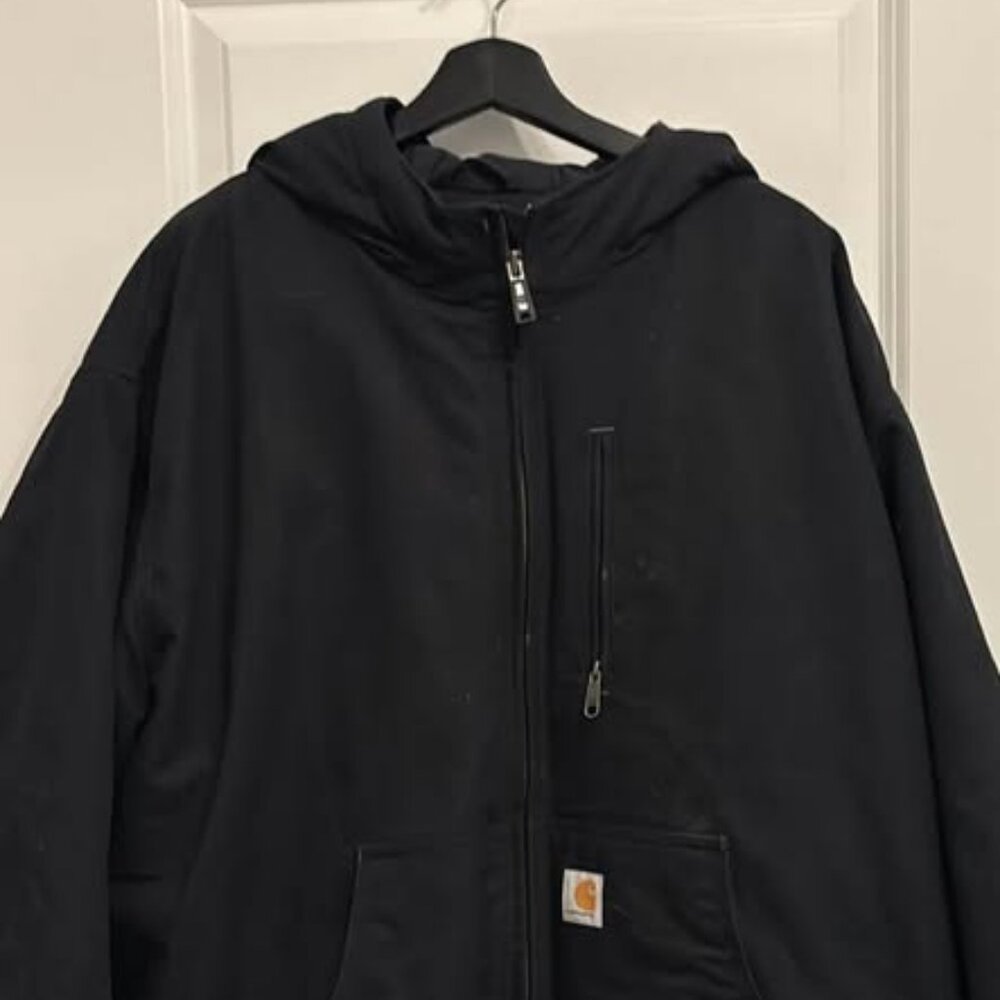 Carhartt Men's 2XL Black Quick Duck Jefferson Active Jacket (Thinsulate Lined)